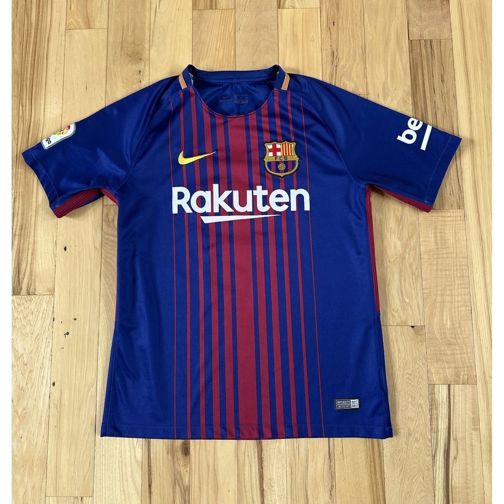 Nike FC Barcelona Jersey 2017 Home Kit 724614-100 Mens Size Small Messi